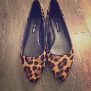Leopard print flats, size 7, from Nine West, new